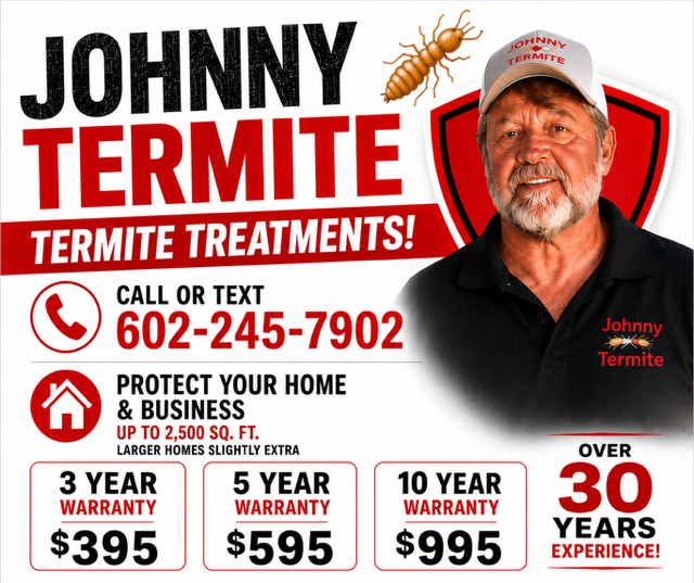 Johnny Termite technician at work
